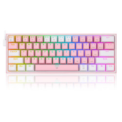 Redragon K616 RGB - White Pink